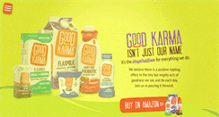 Desktop Screenshot of goodkarmafoods.com