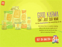Tablet Screenshot of goodkarmafoods.com